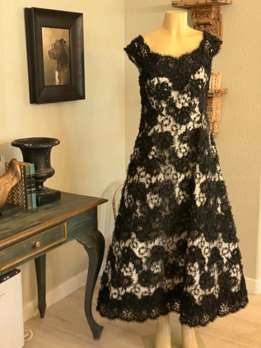 Custom Made Evening Gown Off The Shoulder Boned Bodice Tulle Petticoat